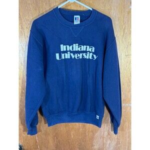 Vintage Indiana University IU Hoosiers Blue Crewneck‎ Sweater Medium USA